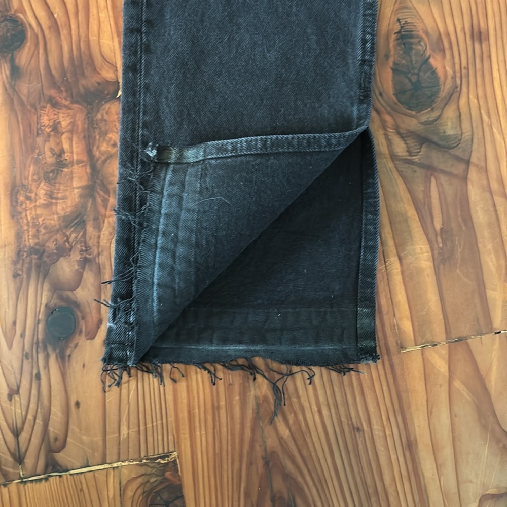 Re/Done Washed Black Denim Jean - Picture 3 of 5